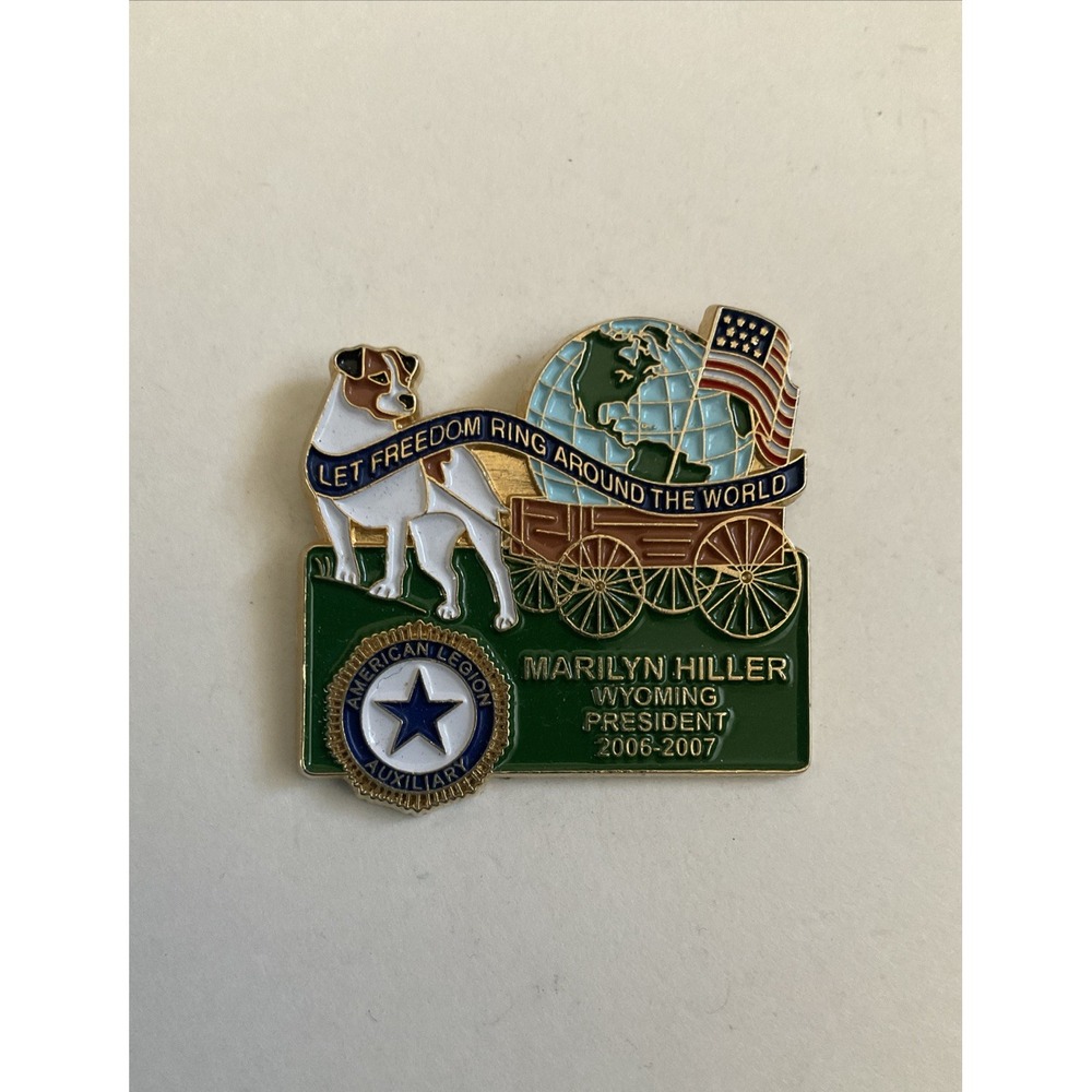 American Legion Auxiliary Wyoming President Marilyn Miller 2006-2007 Lapel Pin